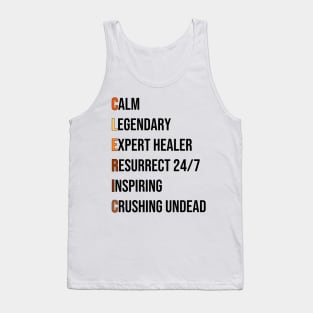 Cleric Healer Priest RPG Pnp Roleplaying Dungeon Meme Gift Tank Top